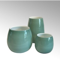Lambert Pisano Vase groß salbei H 30 cm D 22 cm