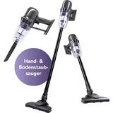Clean Maxx CLEANmaxx Akku-Staubsauger 2in1 | Hand- & Bodensauger kabellos, ladbar | 2 Düsen