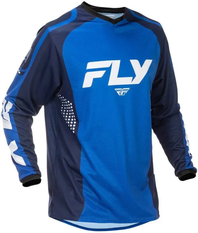 Fly Racing F 16 Jersey Blau Dunkelblau Weiss - M