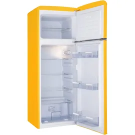 Amica KGC 15633 Y Retro-Kühl-Gefrierkombination (206 l, 1440 mm hoch, Gelb)