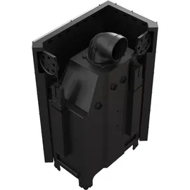 Kratki MBA Kamineinsatz Stahl Schwarz/Abdeckplatte Glas