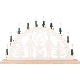 Narva Schwibbogenkette mit 10 Kleinschaftkerzen von NARVA Lichterketten - Weiß/Grün