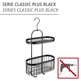 Wenko Bad-Caddy Classic Plus Black Stahl 26,5 x 47 x 12,5 cm Schwarz