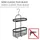 Wenko Bad-Caddy Classic Plus Black Stahl 26,5 x 47 x 12,5 cm Schwarz