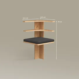 livinity® Esszimmer-Eckbank, Tiberio, Sandeiche, 43.5 x 43.5 cm