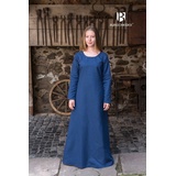 Burgschneider Ritter-Kostüm Mittelalter Kleid Typ Unterkleid Freya Waidblau L blau L | L