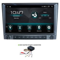TAFFIO Für Porsche Cayman Boxster 911 997 BOSE 9″ Touch Android Autoradio GPS Einbau-Navigationsgerät