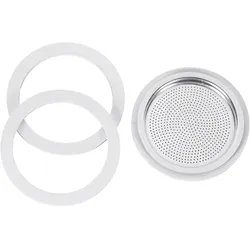 Bialetti 3 Dichtungen + 1 Filter 9 Tassen Karton