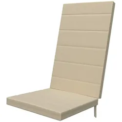 Sungarden Sesselauflage  York ¦ weiß ¦ Maße (cm): B: 48 H: 4