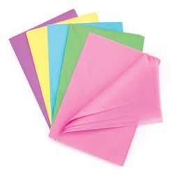 Großpackung Seidenpapier in Pastellfarben (pro Set 25) Bastelbedarf Pappe & Papier