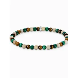 Thomas Sabo Bead-Armband in Erd- und Grüntönen aus Silber A2183-468-7-L19 Größe 19 cm