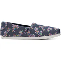 TOMS Damen Alpargata Cloudbound Flacher Slipper, Marineblaues, mehrfarbiges Blumenmuster,