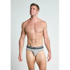 Jockey Slip Cotton Stretch Grau/Schwarz S 3er Pack