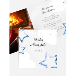 Neujahrskarten selbst gestalten mit Spruch und Fotos im Onlinedesigner bei Meine-Kartenmanufaktur.de