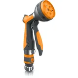 Brandson Garten Handbrause 7 Sprühprofile Gartenbrause für Gartenschlauch - Spritzpistole Pistolengriff mit Halteclip 1-8 bar Wasserdruck