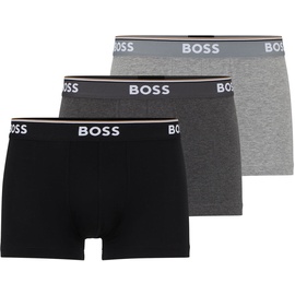Boss Herren Trunk, 3er Pack Power, Open Grey 061, S