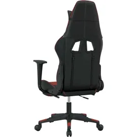 vidaXL Gaming-Stuhl mit Fußstütze Schwarz und Weinrot