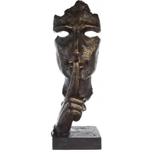 Casablanca by Gilde Deko Objekt, Silence, bronzefarben/grau« bronzefarben/grau, Polyresin orange