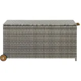 vidaXL Gartenbox Hellgrau 120x65x61 cm Poly-Rattan