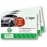 Sigel Fahrtenbuch, Pkw mit Kraftstoffverbrauch Formularbücher FA614 + GRATIS 1 St.
