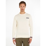 Tommy Hilfiger Strickpullover »GLOBAL STRIPE CREW NK«, Gr. XXL, Calico, - Blau,Beige,Rot,Weiß -