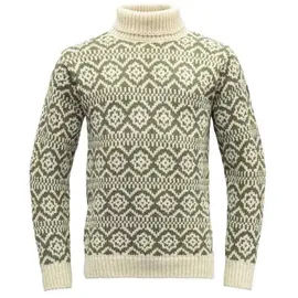 Devold of Norway Hoddevik Wool High Neck Anthracite / Offwhite M