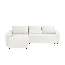 smart Ecksofa  Fania , weiß , Maße (cm): B: 257 H: 72 T: 208