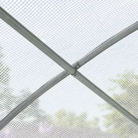 TOOLPORT Foliengewächshaus PE-Plane Weiß 180 g/m2 6 m2