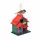 Relaxdays Deko Vogelhaus, Landhausstil, Holz, zum Aufhängen, HBT: 21 x 20 x 13,5 cm, Vogelvilla für Garten, Mehrfarbig