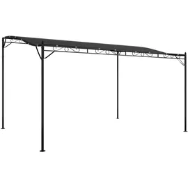 vidaXL Markise Anthrazit 4x3 m 180 g/m2 Stoff und Stahl