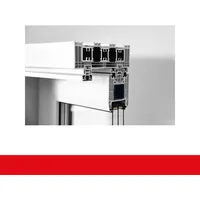 Hebe- Schiebetür Kunststoff Schokobraun