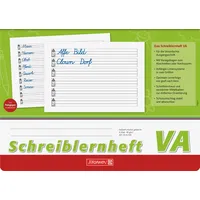 Brunnen Schreiblernheft Lineatur VA 1. Schuljahr liniert DIN A4 quer ohne Rand, 16 Blatt