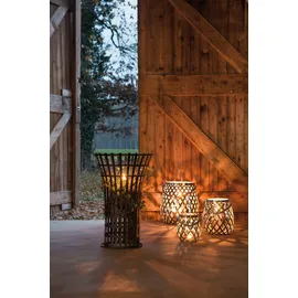Fink Windlicht OTIS Edelstahl/Glas Silberfarben