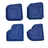 Beko Fugenspachtel-Set 4-teilig blau
