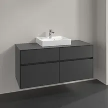 Villeroy & Boch V&B Waschtischunterschrank Collaro 120x54,8x50cm, WT mittig, graphite