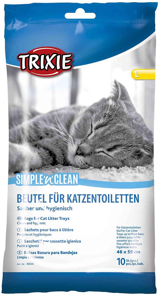 Zubehör: 10x Passende Toilettenbeutel für Trixie Cleany Cat Katzentoilette mit Rand