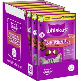 Whiskas Knuspertaschen Rind 6 x 60 g