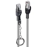 Lindy 47603 RJ45 Netzwerkkabel, Patchkabel CAT 6a S/FTP Grau