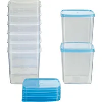 MiraHome Gefrierdosen Sets Transparent Blau – Vorratsdosen mit Deckel Luftdicht zur Aufbewahrung & Organisation für Lebensmittel – Austrian Qu... - Blau/Transparent