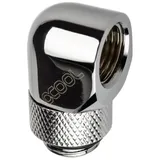 Alphacool Eiszapfen L-Verbinder drehbar G1/4 AG auf G1/4 IG - Chrome