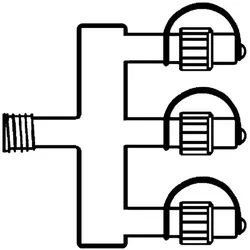 System 24 Verteiler 3-fach - für Lichterkette, Netze, Vorhänge - koppelbar - ohne Trafo