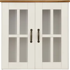 Home Affaire Hängeschrank HOME AFFAIRE "Rodby", weiß (weiß, honig), B:60cm H:60cm T:25cm, Massivholz, Schränke, Hängeschrank, FSC-zertifiziertes Massivholz, Griffe Metall, Breite 60cm, Höhe 60cm