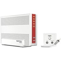 AVM FRITZBOX 6690 Cable Kabelmodem WiFi 6 Mesh WLAN-Router, 2.4 GHz - 5 GHz, 2,5 Gigabit-LAN, 2x USB 3.0 NAS rot|weiß