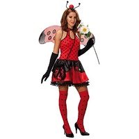 Rubie's Karneval Damen Kostüm Sexy Marienkäfer Kleid für Fasching Größe 42