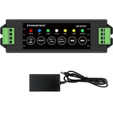 STUODIOFINIX 4-Kanal Mini Bluetooth Verstärker 120w für Passive Lautsprecher mit TWS, AUX, MIC, USB, Ersatzteil, passend für Wand/Decke/Marine/Bücherregal Lautsprecher