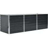 vidaXL Garten-Hochbeet verzinkter Stahl 240 x 80 x 77 cm Anthrazit