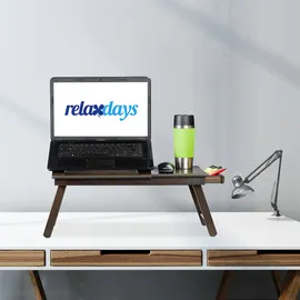 Relaxdays Laptoptisch dunkelbraun