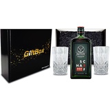 Geschenkset - Jägermeister Kräuterlikör Hot Ginger Charakter Scharf 0,7l 700ml