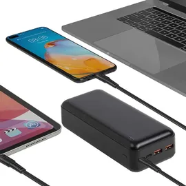 RivaCase® Rivacase, VA2103 Powerbank 30000 mAh Schwarz