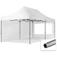 TOOLPORT Faltpavillon Pavillon 3x6m - mit 2 Seitenteilen (Panoramafenster)